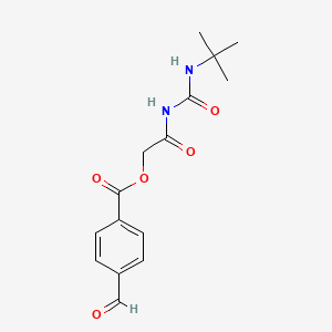 [2-(Tert-butylcarbamoylamino)-2-oxoethyl] 4-formylbenzoate