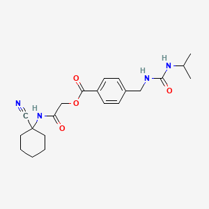 [2-[(1-Cyanocyclohexyl)amino]-2-oxoethyl] 4-[(propan-2-ylcarbamoylamino)methyl]benzoate