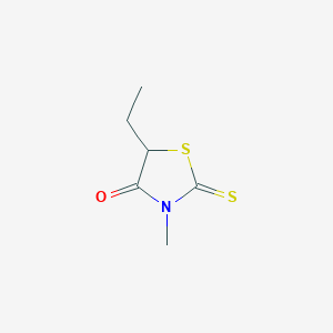 molecular formula C6H9NOS2 B2463370 5-Ethyl-3-methyl-2-sulfanylidene-1,3-thiazolidin-4-one CAS No. 7262-48-8