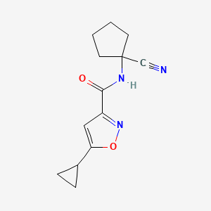 N-(1-cyanocyclopentyl)-5-cyclopropyl-1,2-oxazole-3-carboxamide