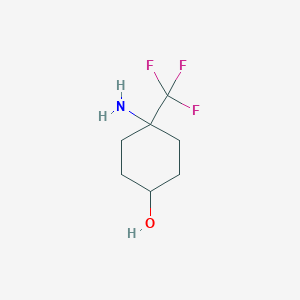 4-Amino-4-(trifluoromethyl)cyclohexan-1-ol