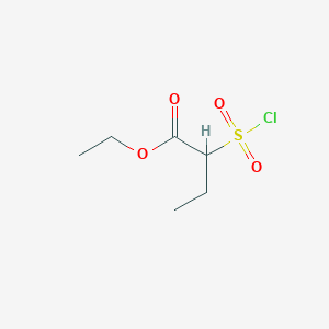 molecular formula C6H11ClO4S B2463415 Ethyl 2-sulfobutanoate CAS No. 1197230-06-0