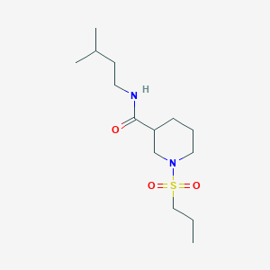 N-isopentyl-1-(propylsulfonyl)piperidine-3-carboxamide