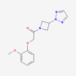 1-(3-(2H-1,2,3-triazol-2-yl)azetidin-1-yl)-2-(2-methoxyphenoxy)ethan-1-one