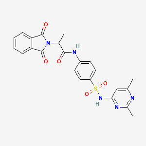 N-(4-{[(2,6-dimethyl-4-pyrimidinyl)amino]sulfonyl}phenyl)-2-(1,3-dioxo-1,3-dihydro-2H-isoindol-2-yl)propanamide