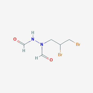 molecular formula C5H8Br2N2O2 B2463448 N-(2,3-dibromopropyl)-N'-formylformic hydrazide CAS No. 216854-54-5