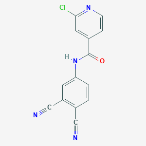 2-chloro-N-(3,4-dicyanophenyl)pyridine-4-carboxamide