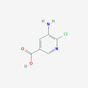 molecular formula C6H5ClN2O2 B2463542 5-Amino-6-chloronicotinic acid CAS No. 72587-17-8