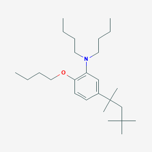 Benzenamine, 2-butoxy-N,N-dibutyl-5-(1,1,3,3-tetramethylbutyl)-