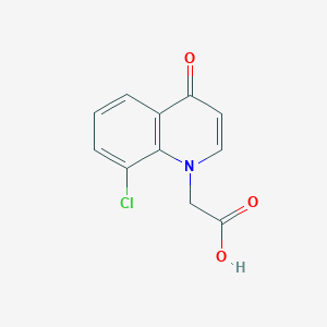 molecular formula C11H8ClNO3 B2463606 (8-chloro-4-oxoquinolin-1(4H)-yl)acetic acid CAS No. 1092288-62-4