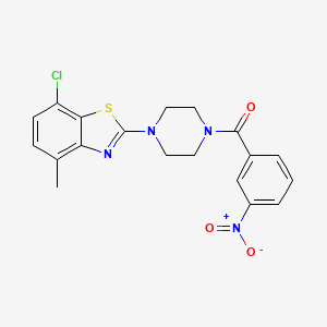 (4-(7-Chloro-4-methylbenzo[d]thiazol-2-yl)piperazin-1-yl)(3-nitrophenyl)methanone