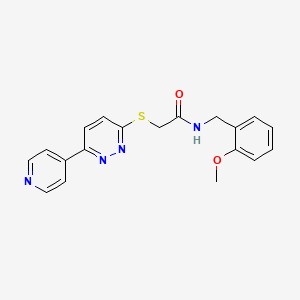 N-(2-methoxybenzyl)-2-((6-(pyridin-4-yl)pyridazin-3-yl)thio)acetamide