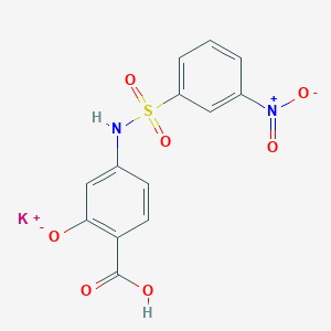 Potassium;2-carboxy-5-[(3-nitrophenyl)sulfonylamino]phenolate