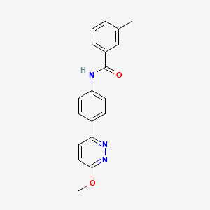 molecular formula C19H17N3O2 B2463747 N-[4-(6-methoxypyridazin-3-yl)phenyl]-3-methylbenzamide CAS No. 941983-60-4