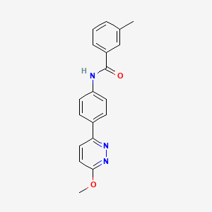 B2463747 N-(4-(6-methoxypyridazin-3-yl)phenyl)-3-methylbenzamide CAS No. 941983-60-4