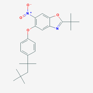2-Tert-butyl-6-nitro-5-[4-(2,4,4-trimethylpentan-2-yl)phenoxy]-1,3-benzoxazole