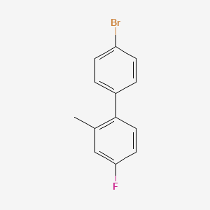 molecular formula C13H10BrF B2463814 4-Bromo-4'-fluoro-2'-methylbiphenyl CAS No. 1443325-28-7