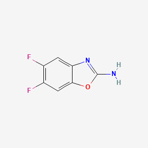 molecular formula C7H4F2N2O B2463836 5,6-Difluoro-1,3-benzoxazol-2-amine CAS No. 1267419-78-2