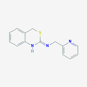 molecular formula C14H13N3S B2463838 N-(2-pyridinylmethyl)-4H-3,1-benzothiazin-2-amine CAS No. 338396-04-6