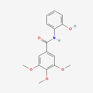 molecular formula C16H17NO5 B2463867 N-(2-hydroxyphenyl)-3,4,5-trimethoxybenzamide CAS No. 300826-03-3