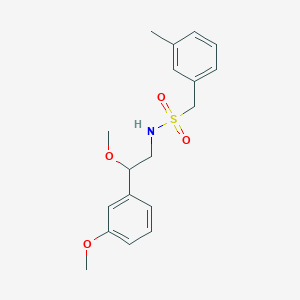 molecular formula C18H23NO4S B2463894 N-[2-methoxy-2-(3-methoxyphenyl)ethyl]-1-(3-methylphenyl)methanesulfonamide CAS No. 1797880-31-9