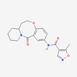 5-methyl-N-(13-oxo-6,7,7a,8,9,10,11,13-octahydrobenzo[b]pyrido[1,2-e][1,5]oxazocin-2-yl)isoxazole-4-carboxamide
