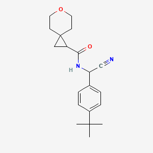 N-[(4-tert-butylphenyl)(cyano)methyl]-6-oxaspiro[2.5]octane-1-carboxamide