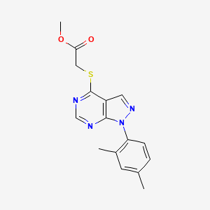 Methyl 2-[1-(2,4-dimethylphenyl)pyrazolo[3,4-d]pyrimidin-4-yl]sulfanylacetate