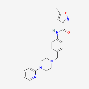 5-methyl-N-(4-((4-(pyridin-2-yl)piperazin-1-yl)methyl)phenyl)isoxazole-3-carboxamide