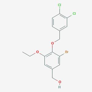 {3-Bromo-4-[(3,4-dichlorobenzyl)oxy]-5-ethoxyphenyl}methanol