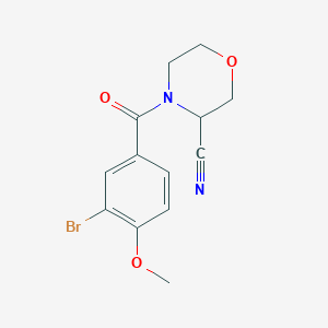 4-(3-Bromo-4-methoxybenzoyl)morpholine-3-carbonitrile
