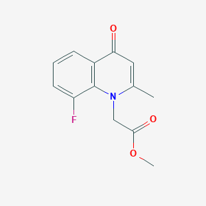 methyl (8-fluoro-2-methyl-4-oxoquinolin-1(4H)-yl)acetate