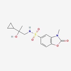 N-(2-cyclopropyl-2-hydroxypropyl)-3-methyl-2-oxo-2,3-dihydrobenzo[d]oxazole-5-sulfonamide