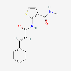 molecular formula C15H14N2O2S B2463984 2-cinnamamido-N-methylthiophene-3-carboxamide CAS No. 864974-57-2