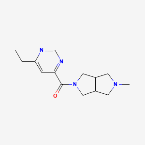 (6-Ethylpyrimidin-4-yl)-(2-methyl-1,3,3a,4,6,6a-hexahydropyrrolo[3,4-c]pyrrol-5-yl)methanone