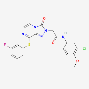 3-{[6-(3-fluorophenyl)pyrimidin-4-yl]oxy}-N,N-dipropylbenzamide