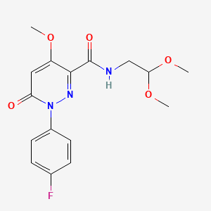N-(2,2-dimethoxyethyl)-1-(4-fluorophenyl)-4-methoxy-6-oxo-1,6-dihydropyridazine-3-carboxamide