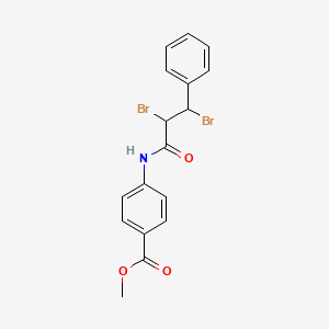 molecular formula C17H15Br2NO3 B2464049 Methyl 4-(2,3-dibromo-3-phenylpropanamido)benzoate CAS No. 449788-64-1