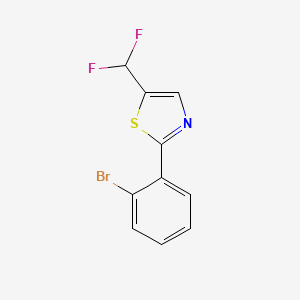 B2464104 2-(2-Bromophenyl)-5-(difluoromethyl)-1,3-thiazole CAS No. 2248320-38-7