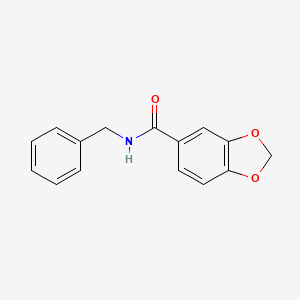 molecular formula C15H13NO3 B2464158 N-benzyl-1,3-benzodioxole-5-carboxamide CAS No. 349113-92-4