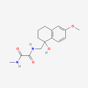 molecular formula C15H20N2O4 B2464237 N1-((1-hydroxy-6-methoxy-1,2,3,4-tetrahydronaphthalen-1-yl)methyl)-N2-methyloxalamide CAS No. 2034443-36-0