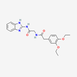 N-(2-((1H-benzo[d]imidazol-2-yl)amino)-2-oxoethyl)-2-(3,4-diethoxyphenyl)acetamide