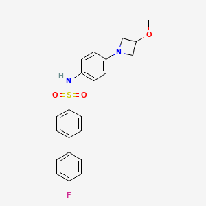 4'-fluoro-N-(4-(3-methoxyazetidin-1-yl)phenyl)-[1,1'-biphenyl]-4-sulfonamide
