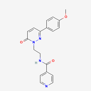 molecular formula C19H18N4O3 B2464254 N-(2-(3-(4-methoxyphenyl)-6-oxopyridazin-1(6H)-yl)ethyl)isonicotinamide CAS No. 921529-95-5