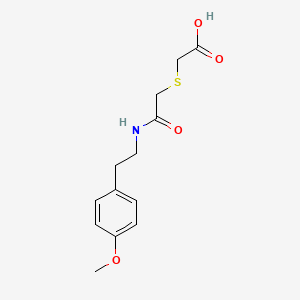2-[({[2-(4-Methoxyphenyl)ethyl]carbamoyl}methyl)sulfanyl]acetic acid
