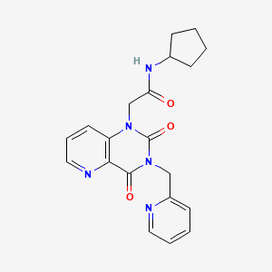N-cyclopentyl-2-(2,4-dioxo-3-(pyridin-2-ylmethyl)-3,4-dihydropyrido[3,2-d]pyrimidin-1(2H)-yl)acetamide