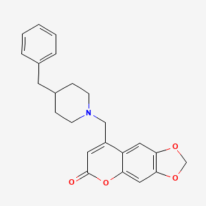 8-((4-benzylpiperidin-1-yl)methyl)-6H-[1,3]dioxolo[4,5-g]chromen-6-one