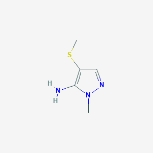2-Methyl-4-methylsulfanylpyrazol-3-amine