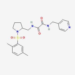 N1-((1-((2,5-dimethylphenyl)sulfonyl)pyrrolidin-2-yl)methyl)-N2-(pyridin-4-ylmethyl)oxalamide
