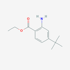 molecular formula C13H19NO2 B2464325 Ethyl 2-amino-4-tert-butylbenzoate CAS No. 1431936-95-6